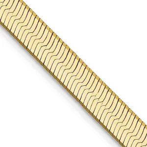 14k 5mm Silky Herringbone Chain Necklace