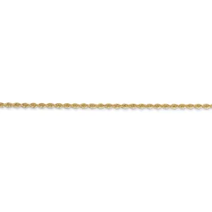 14k Yellow Gold 1.50mm Handmade Rope Chain