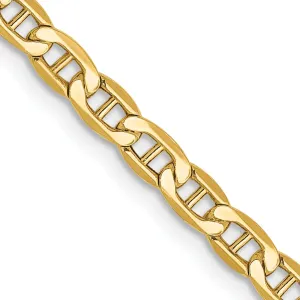 14k Yellow Gold 3.20-mm Semi Solid Anchor Chain