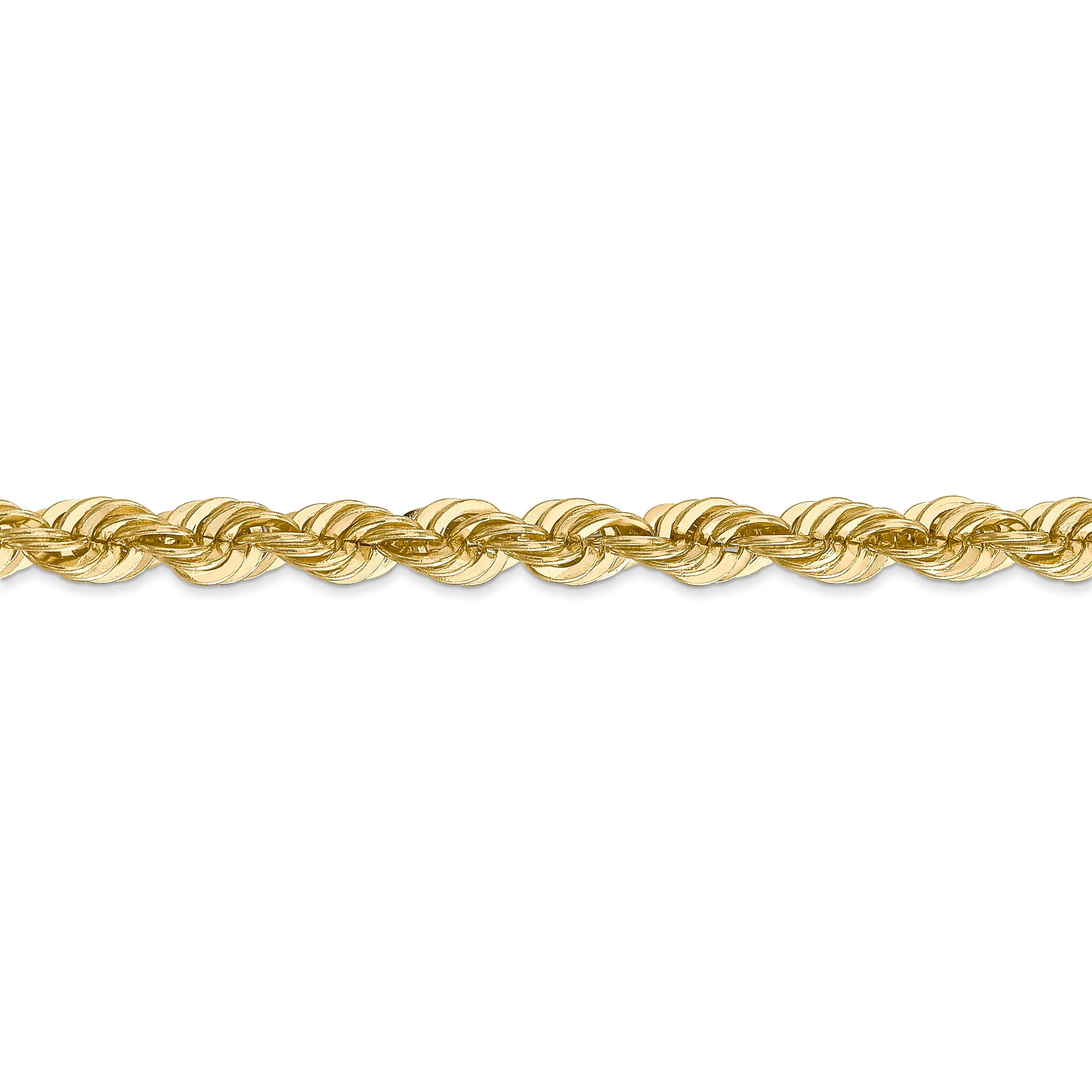 14k Yellow Gold 6.00-mm Handmade Rope Chain