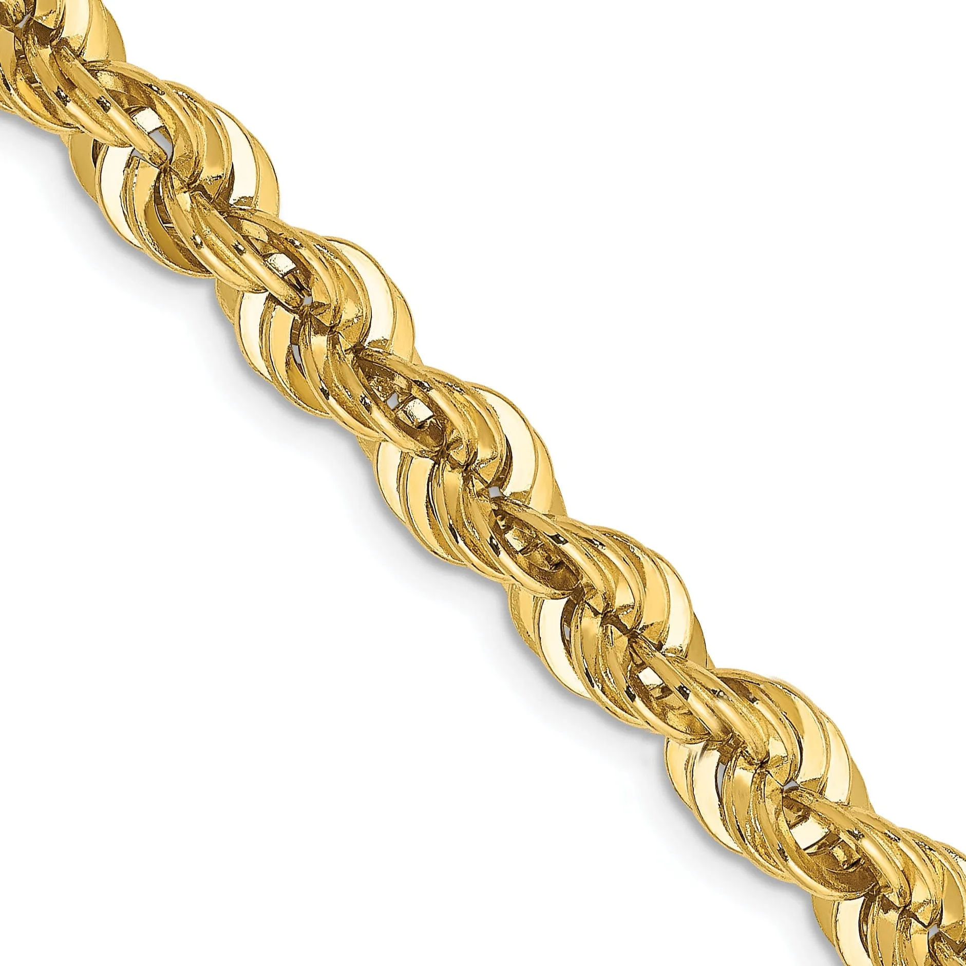 14k Yellow Gold 6.00-mm Handmade Rope Chain