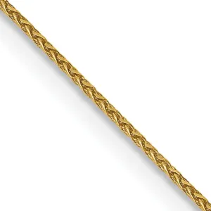 14k Yellow Gold .65mm Spiga Wheat Pendant Chain