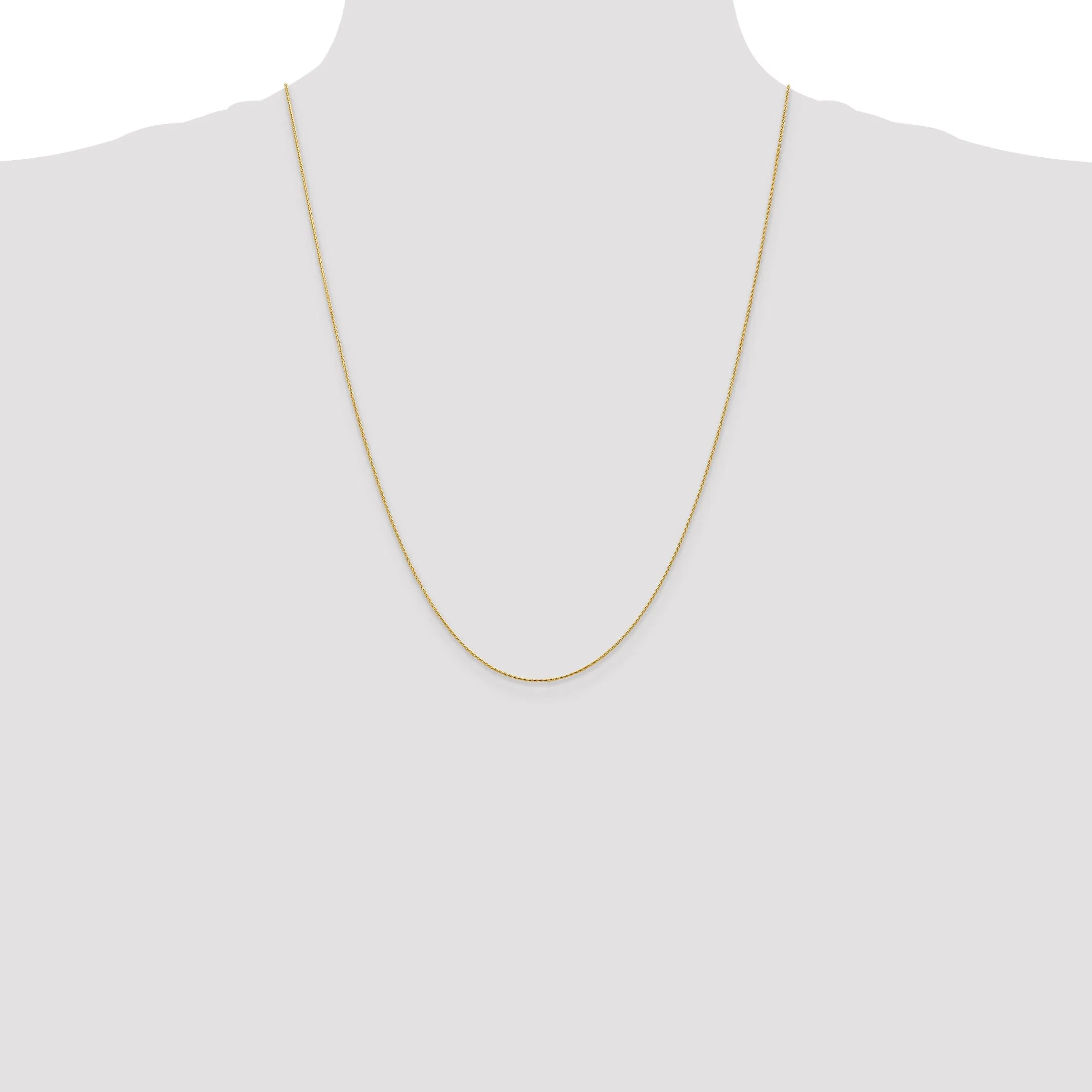 14k Yellow Gold .80mm Solid D.C Wheat Chain