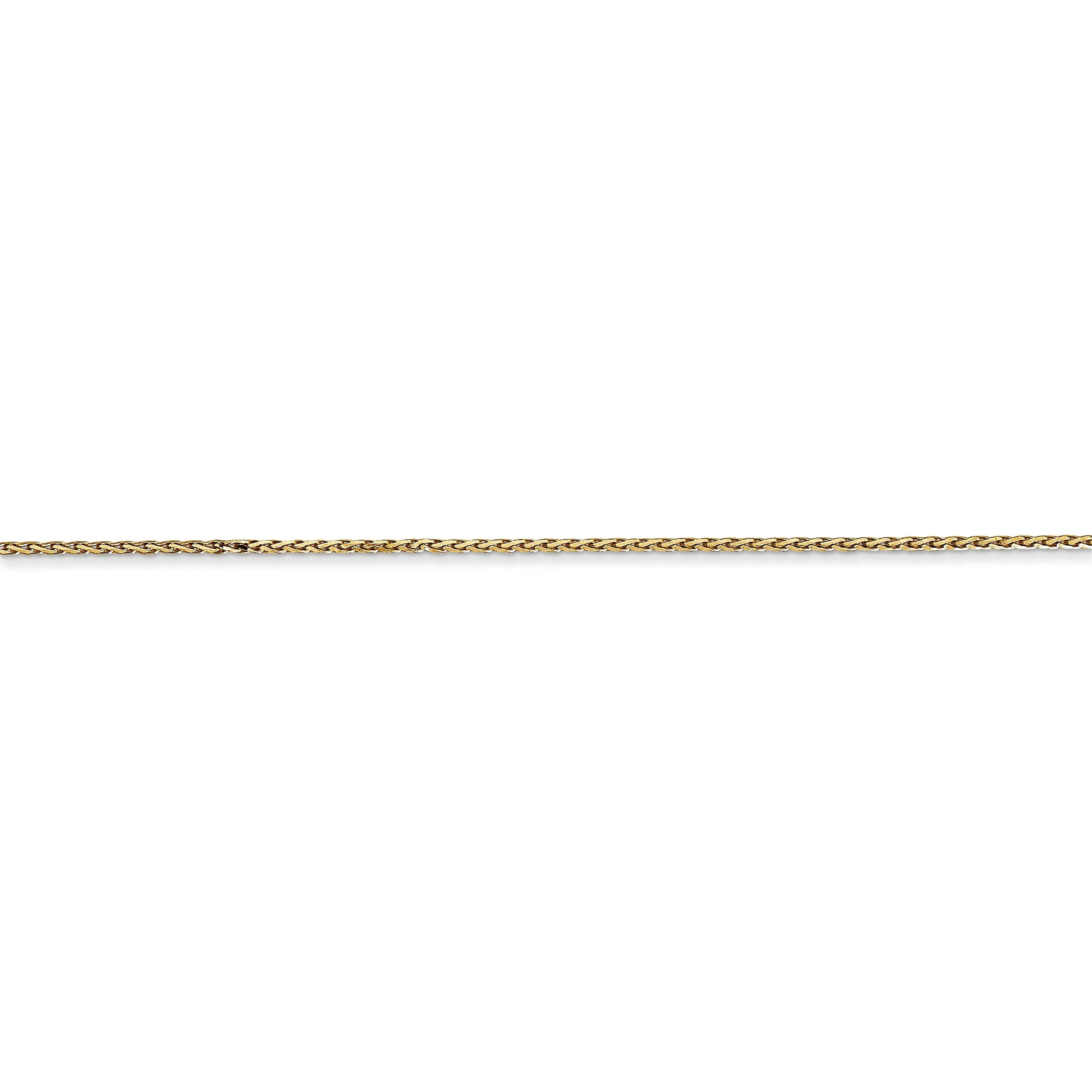 14k Yellow Gold .80mm Solid D.C Wheat Chain