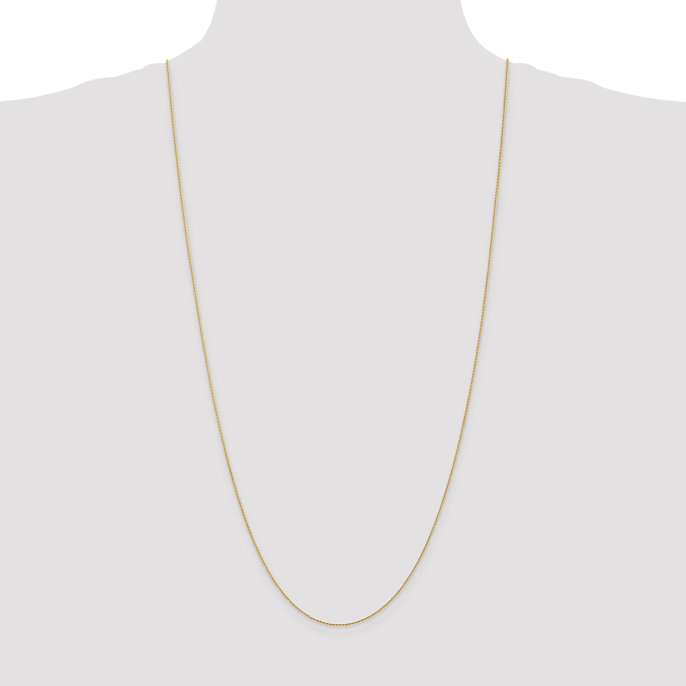 14k Yellow Gold .80mm Solid D.C Wheat Chain