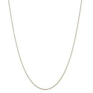 14k Yellow Gold Polished 0.50m Carded Box Chain