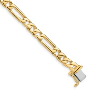 14k Yellow Gold Solid 6.00mm Figaro Link Chain