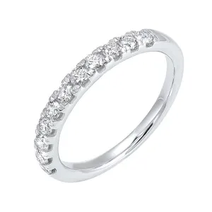 14KT White Gold & Diamond Classic Book Split Pave Fashion Ring   - 1/2 ctw