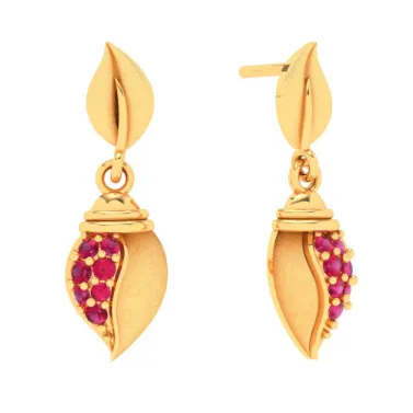 18k Gold Blush Pink Drop Earrings From Online Exclusive Collection