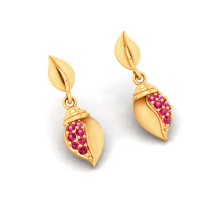 18k Gold Blush Pink Drop Earrings From Online Exclusive Collection