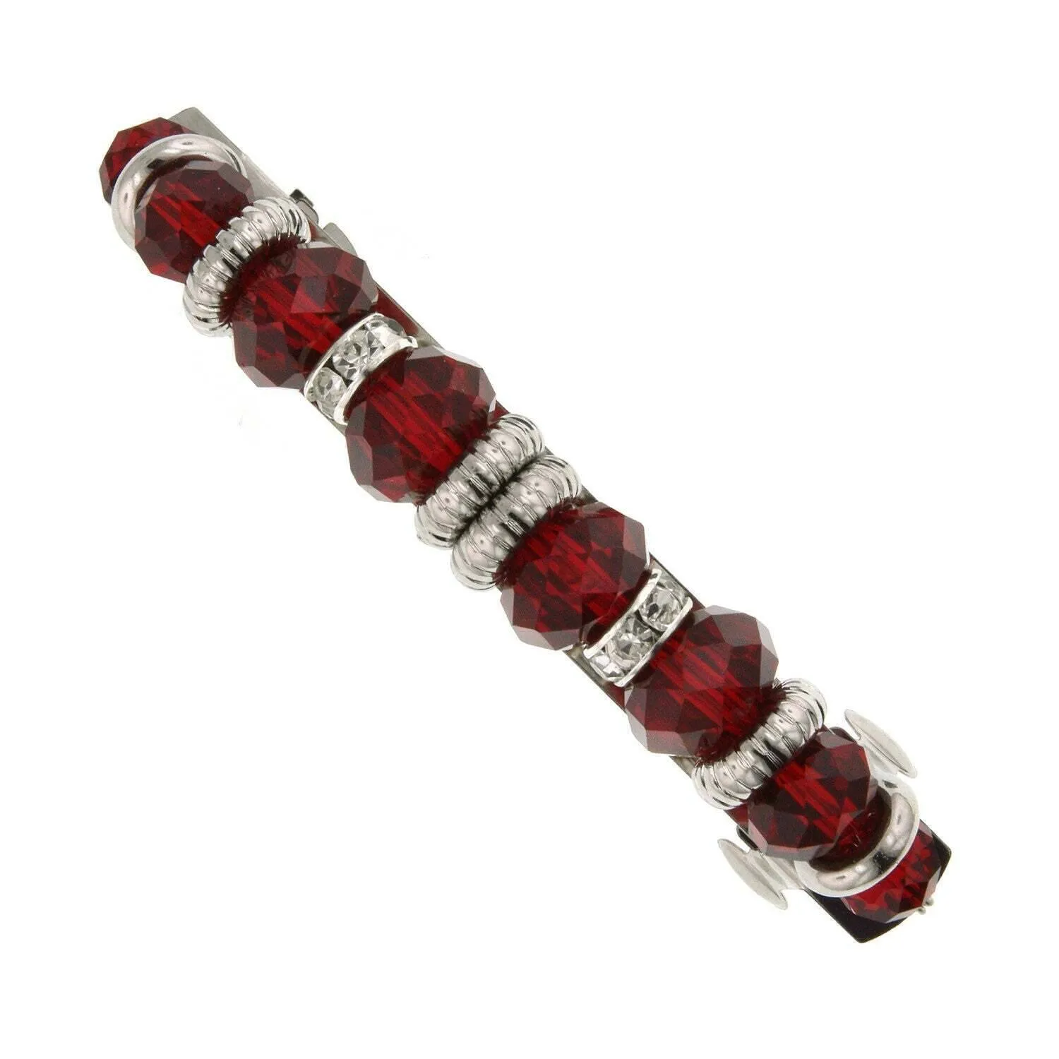 1928 Jewelry Crystal Rich Cut Bead Hair Barrette