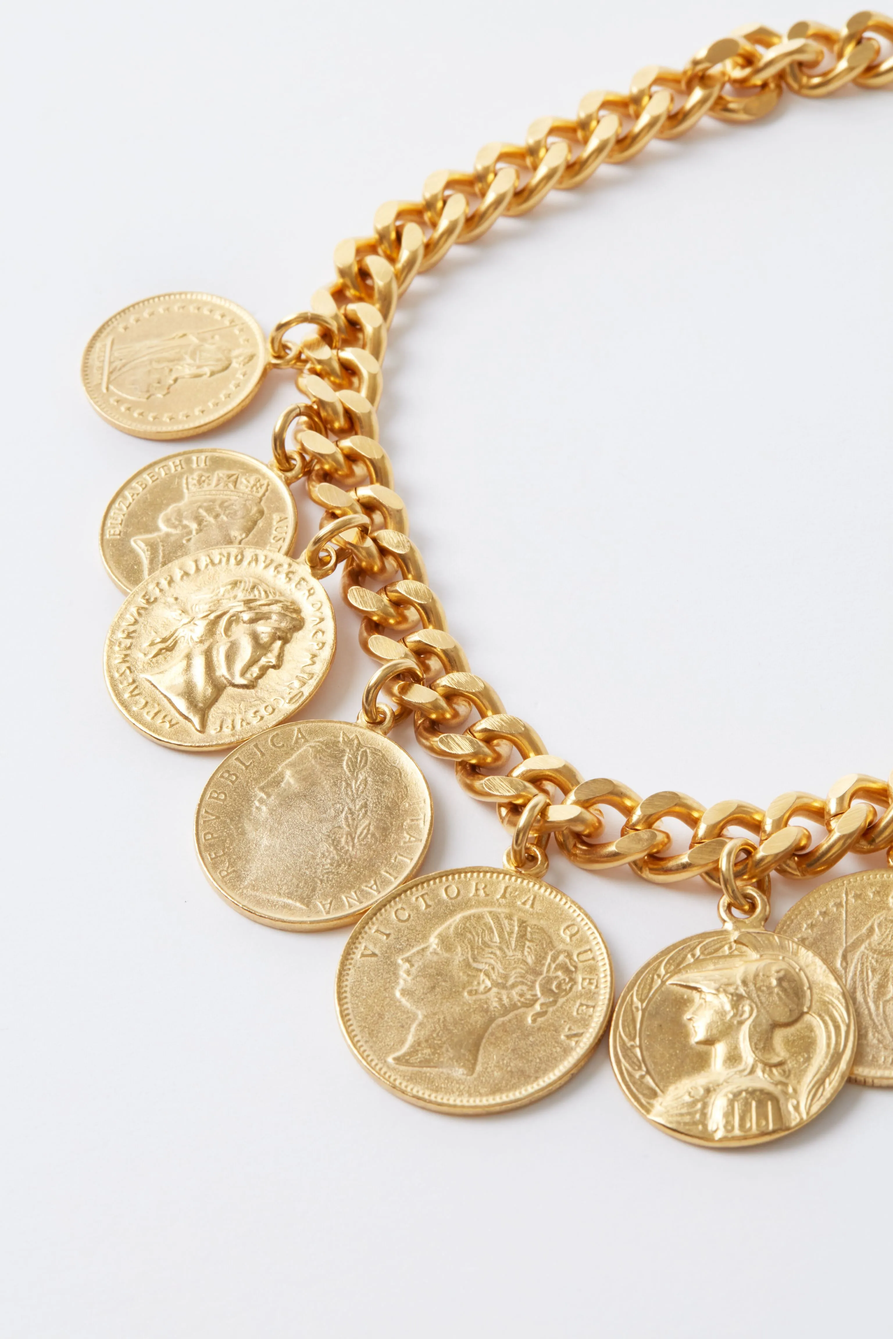 24K Gold Plated Coin Necklace