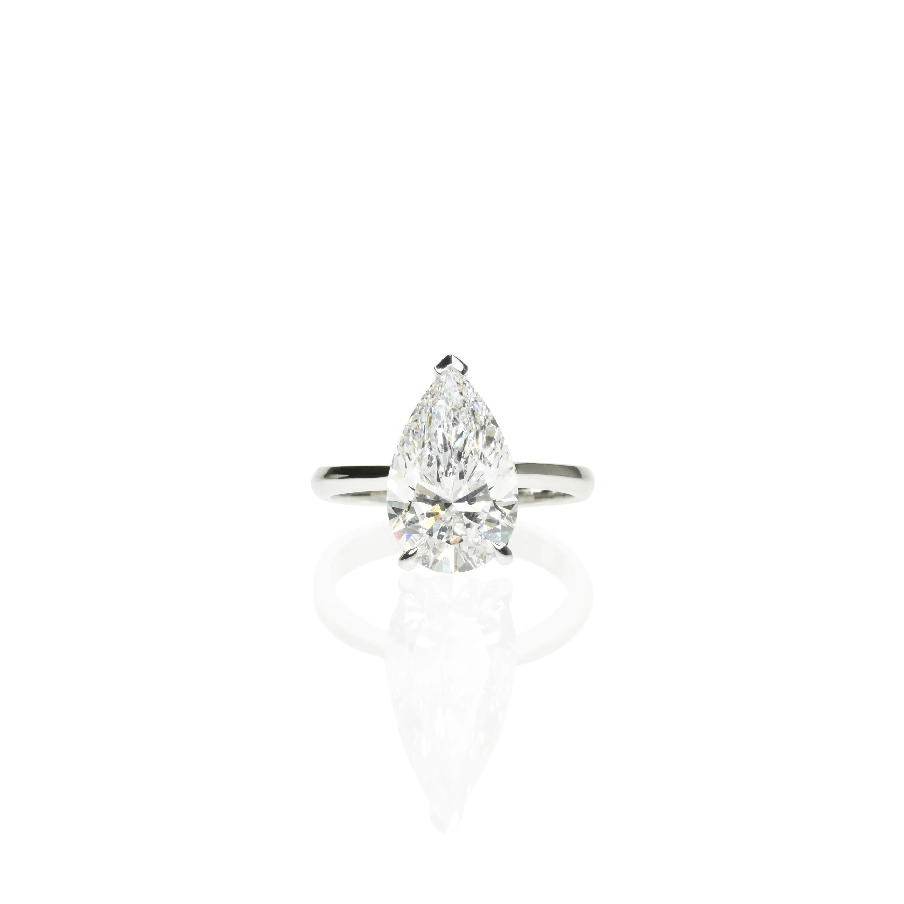 3ct Pear Shaped Diamond Engagement Ring