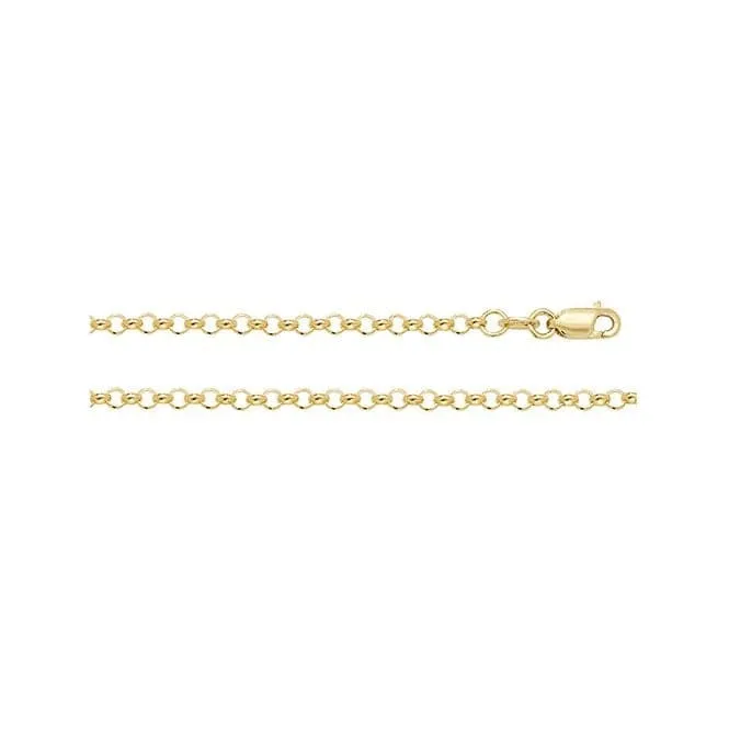 9ct Yellow Gold Belcher Chain CH240