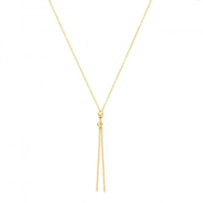 9ct Yellow Gold Drop Necklet NK374