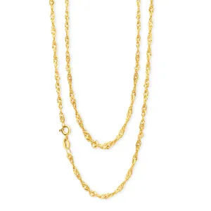 9ct Yellow Solid Gold Singapore 50cm Chain 40 Gauge