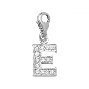 Acotis Silver Pendant Zirconia Initial G6282/E