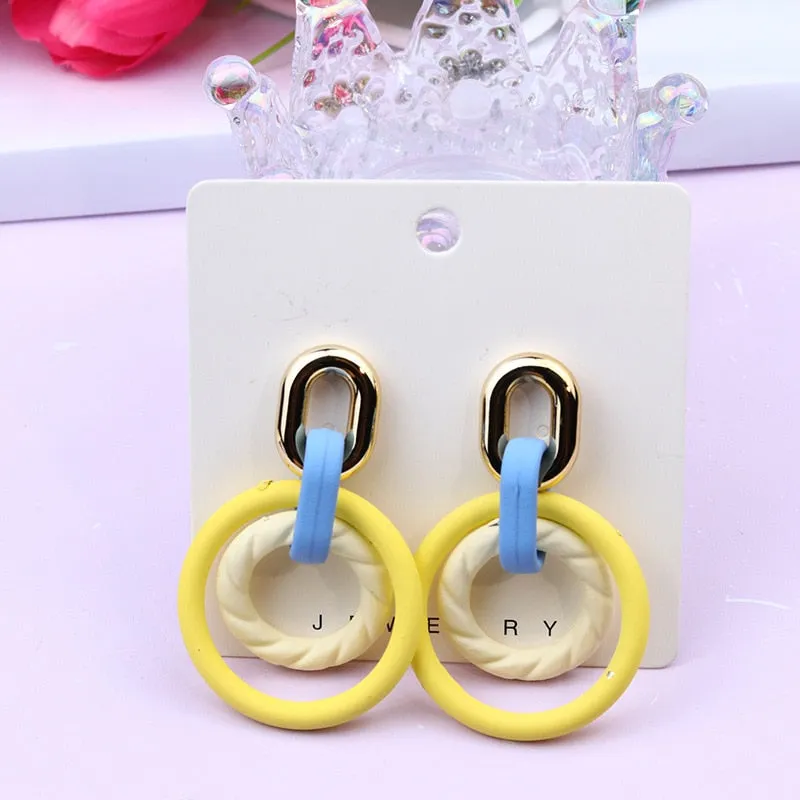 Acrylic Candy Rings Earrings