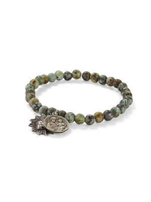 African Turquoise Icon Bracelet