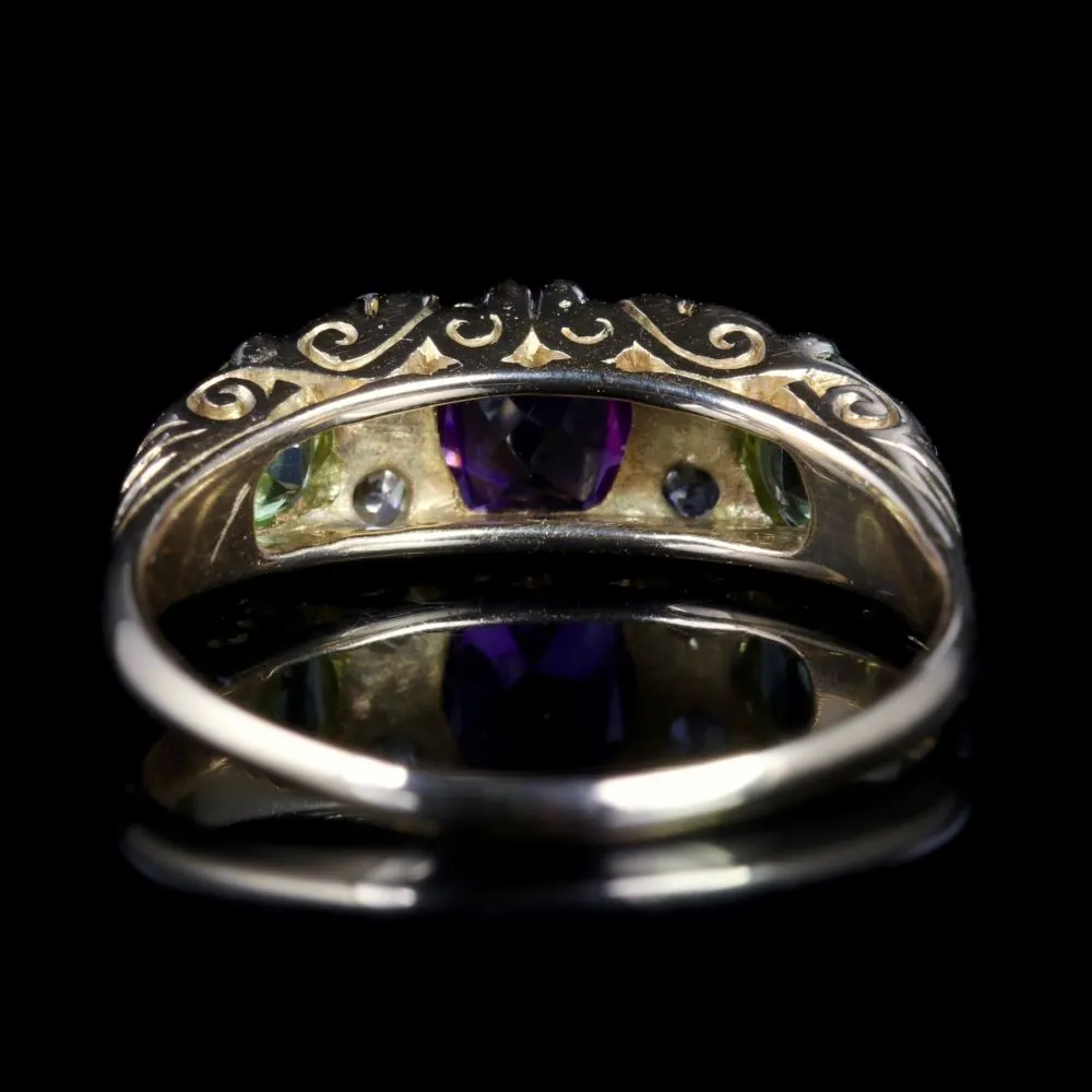 Antique Victorian Suffragette Ring 18Ct Chester Circa 1900