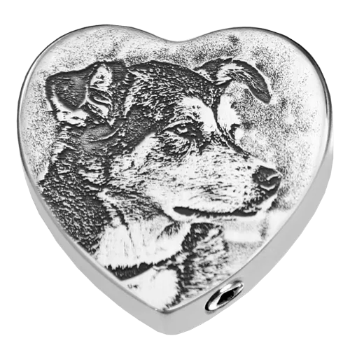 B&B 3D Photo Heart Pendant