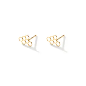 Bee Hive Stud Earrings