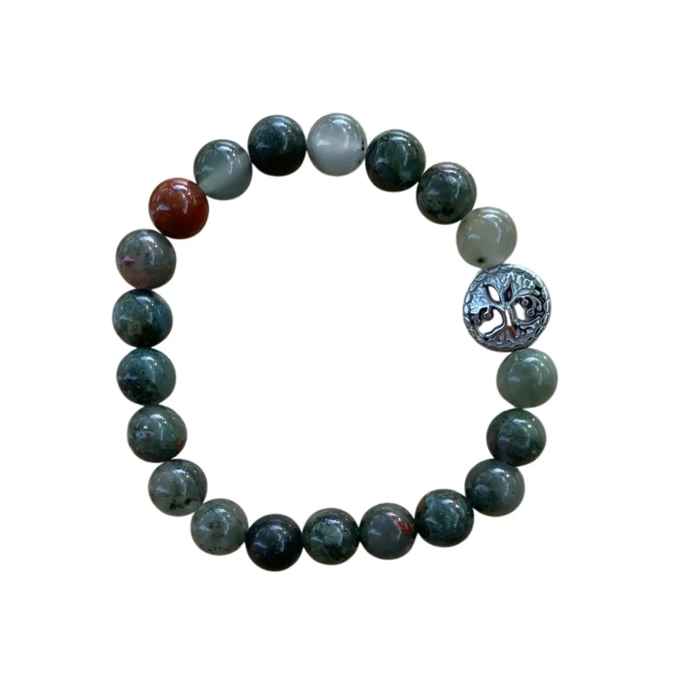 Bloodstone (African) Bracelet – Grounding Energy in 6mm or 8mm Beads