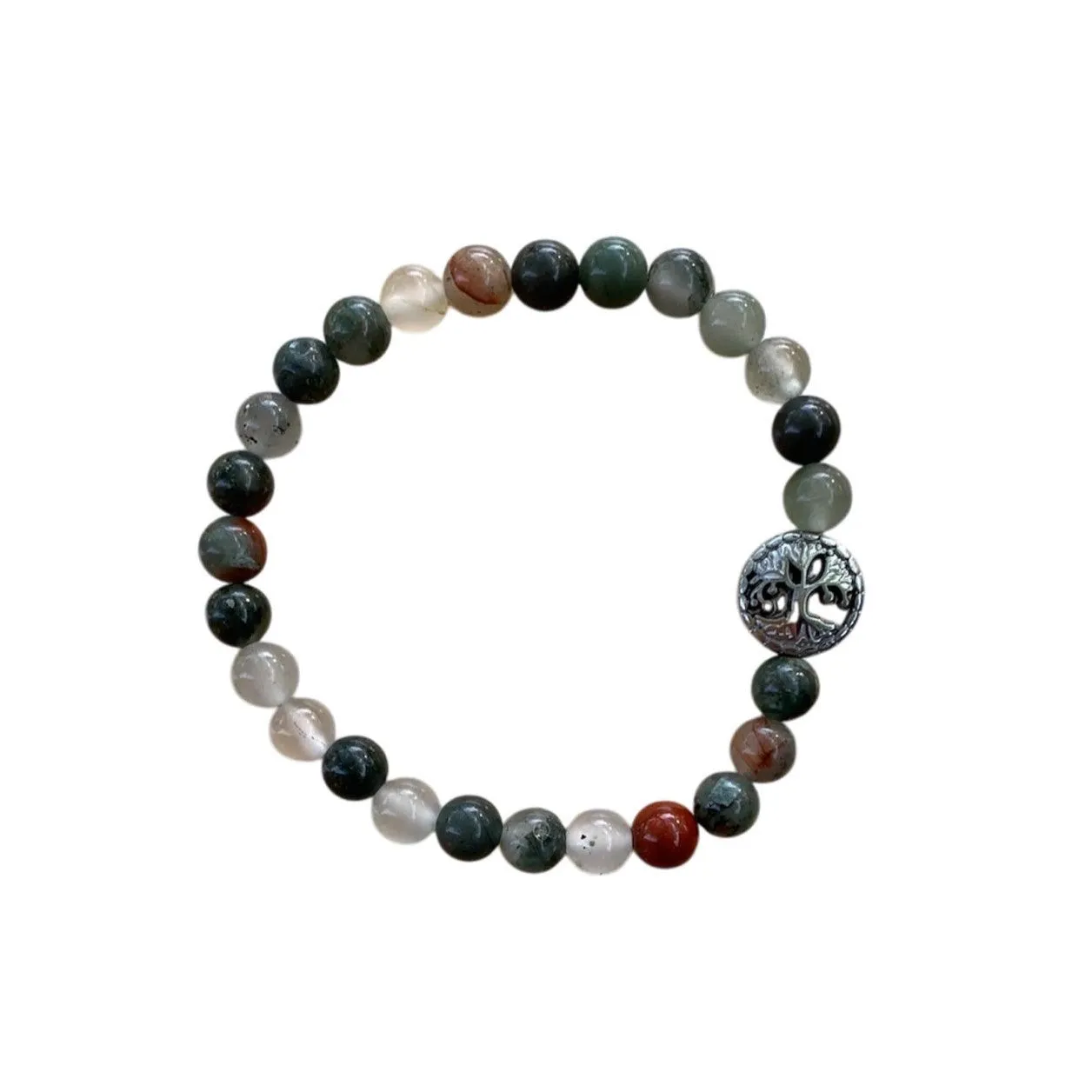 Bloodstone (African) Bracelet – Grounding Energy in 6mm or 8mm Beads