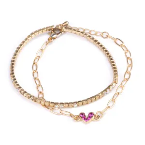 Boutique Chic Linked with Love Bracelet