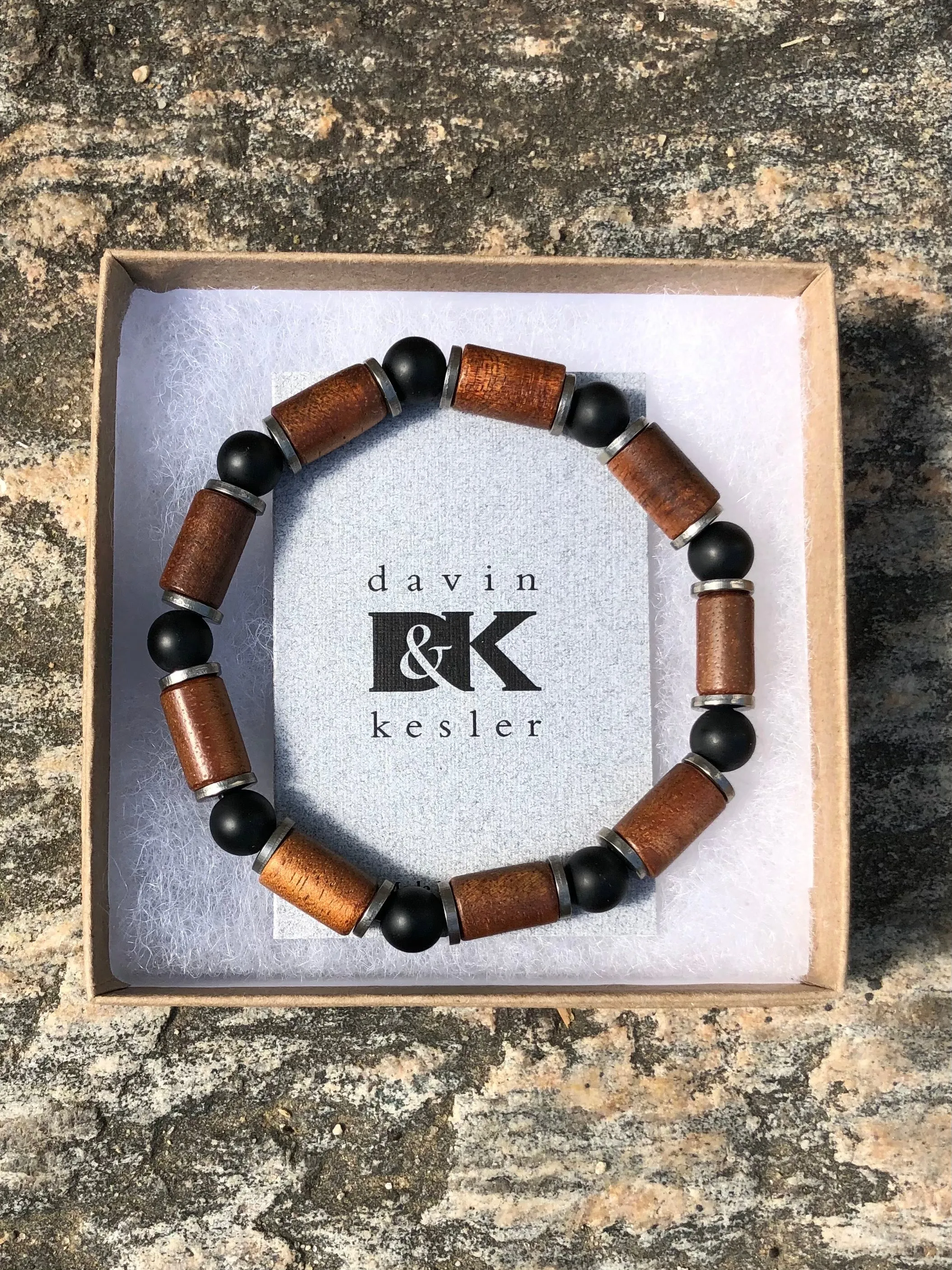 Bracelet - Hawaiian koa beaded