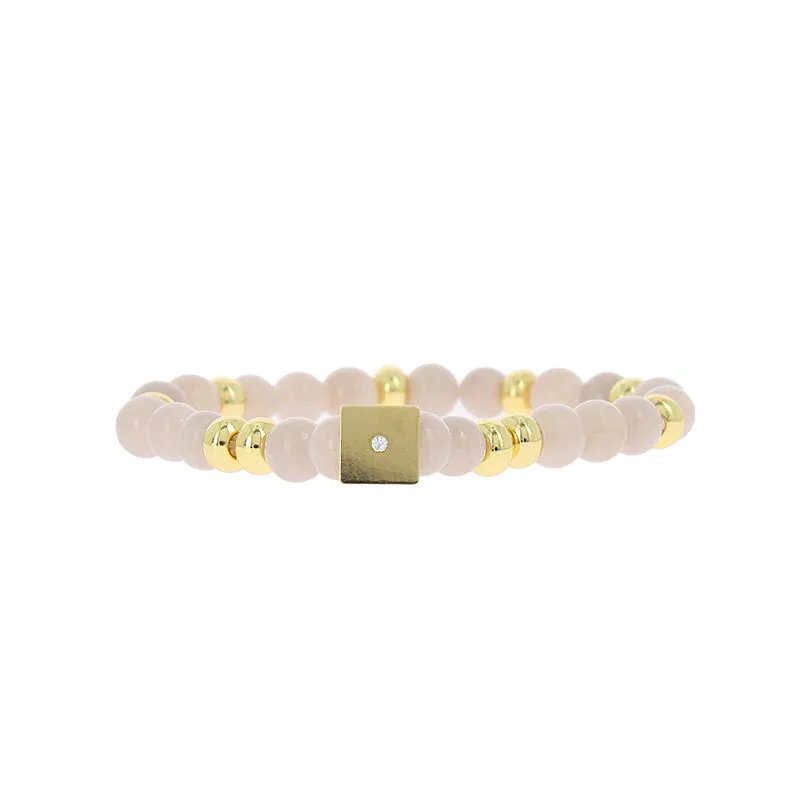 Bracelet perle forme carre