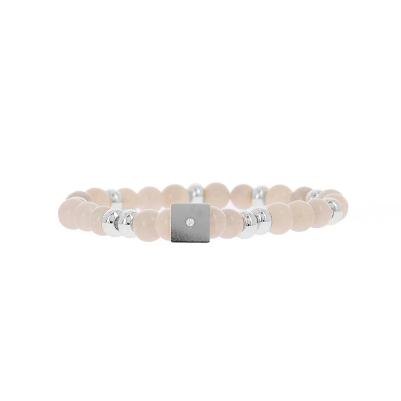 Bracelet perle forme carre