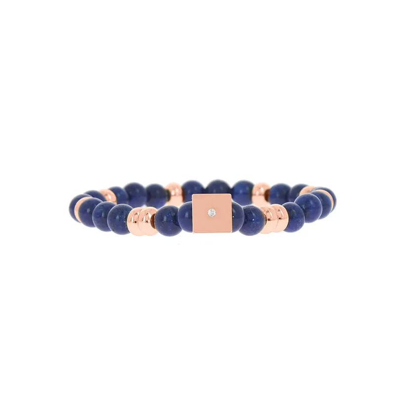 Bracelet perle forme carre