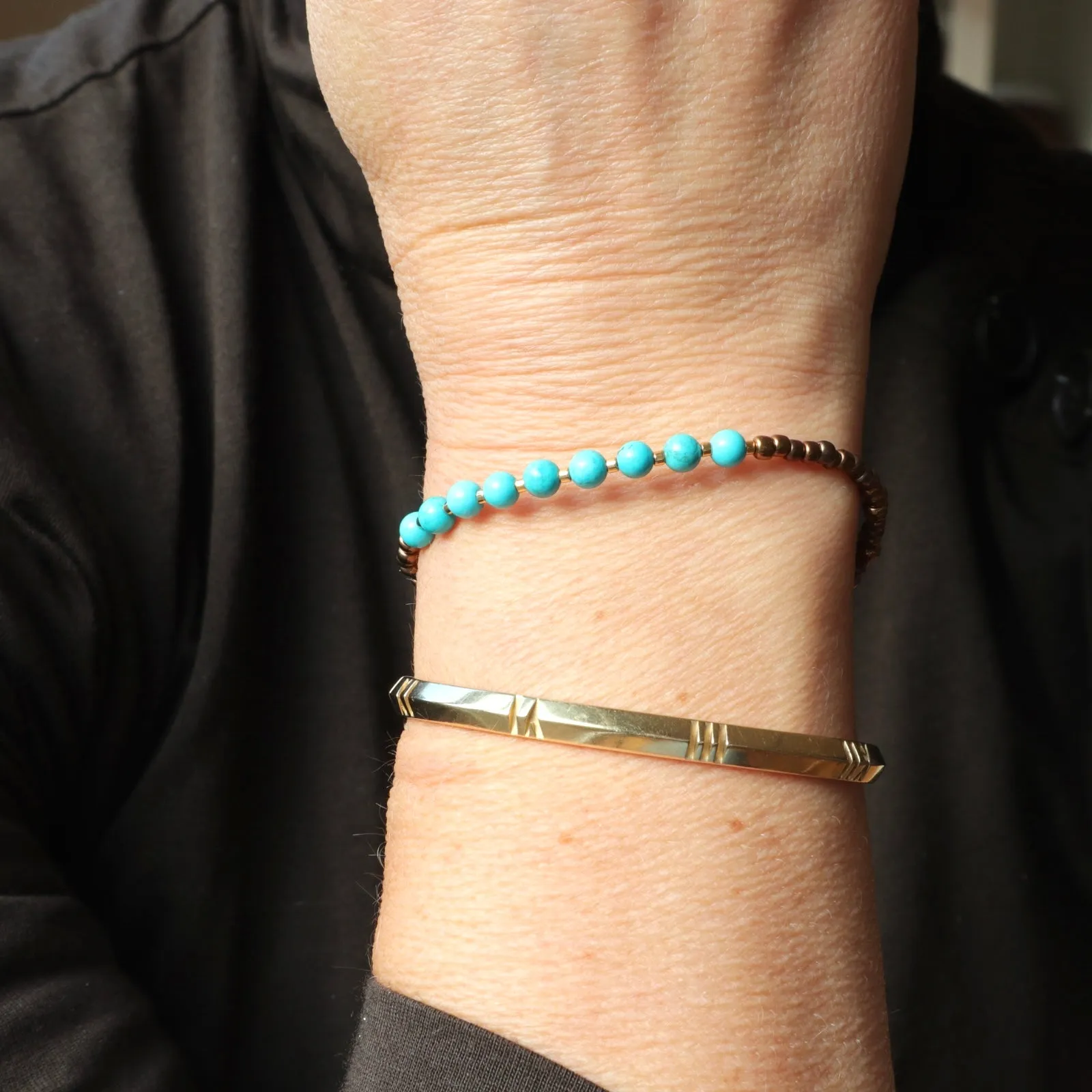 Bronze Turquoise Bracelet