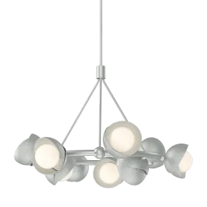 Brooklyn 32 in. 9 lights Pendant Light Vintage Platinum Finish