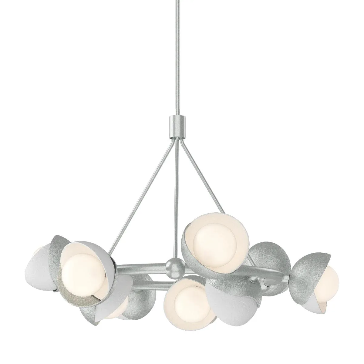 Brooklyn 32 in. 9 lights Pendant Light Vintage Platinum Finish