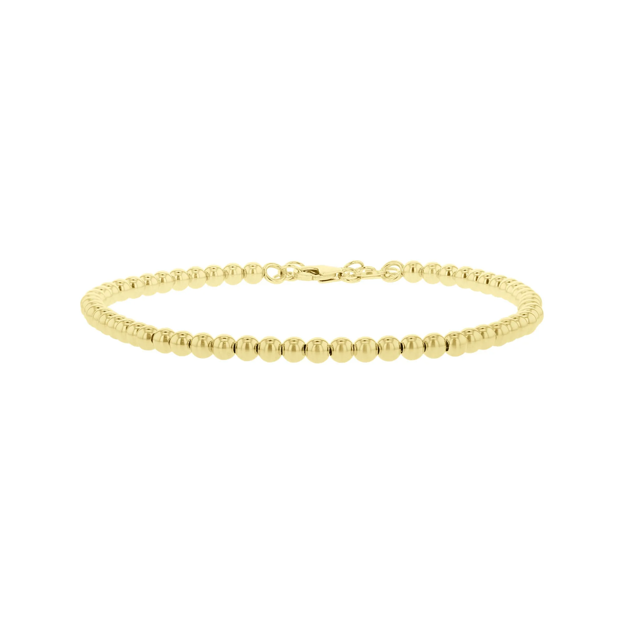 Bubble Beaded Gold Bracelet