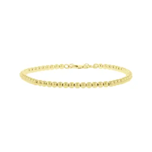 Bubble Beaded Gold Bracelet