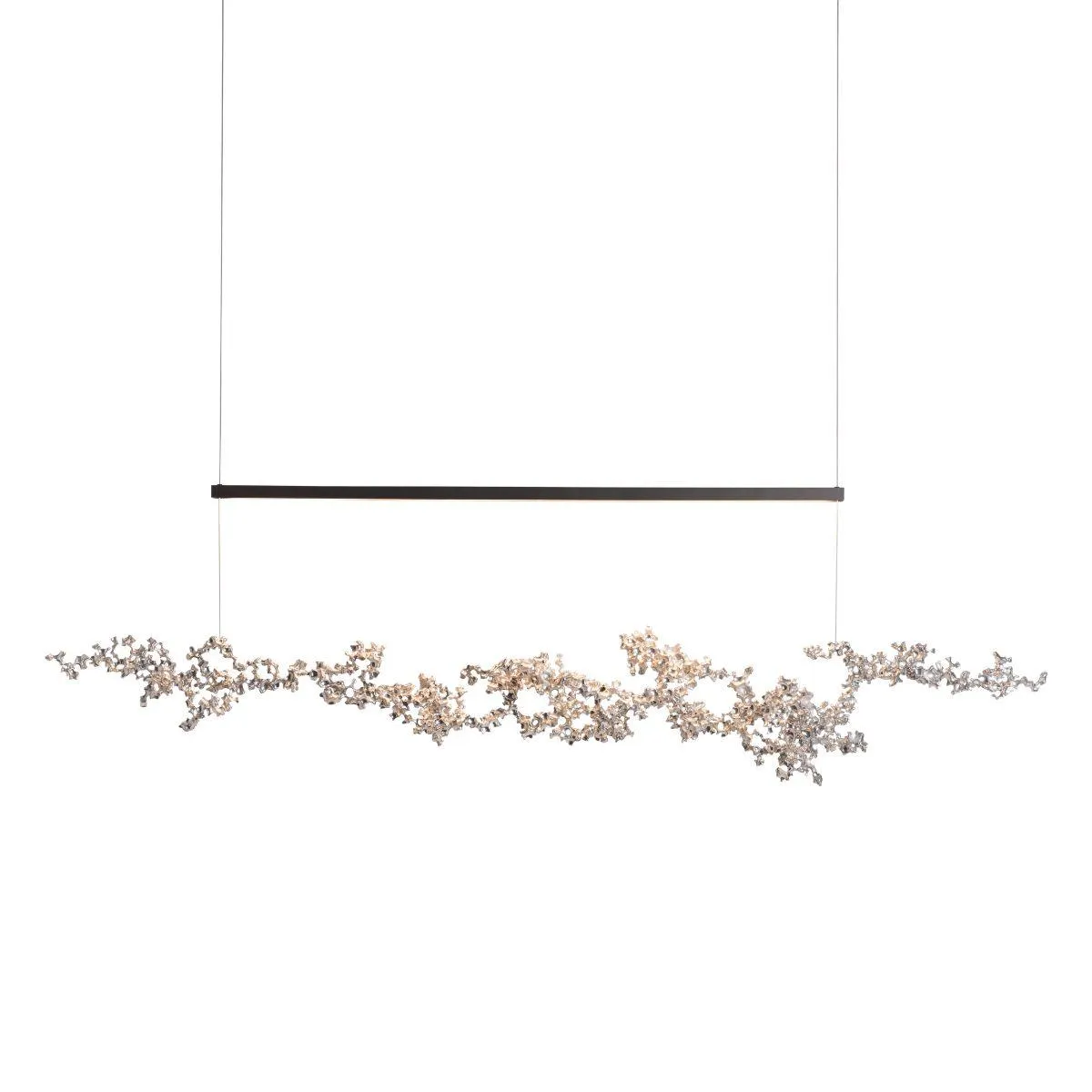 Coral 56 in. LED Linear Pendant Light Modern Brass finish