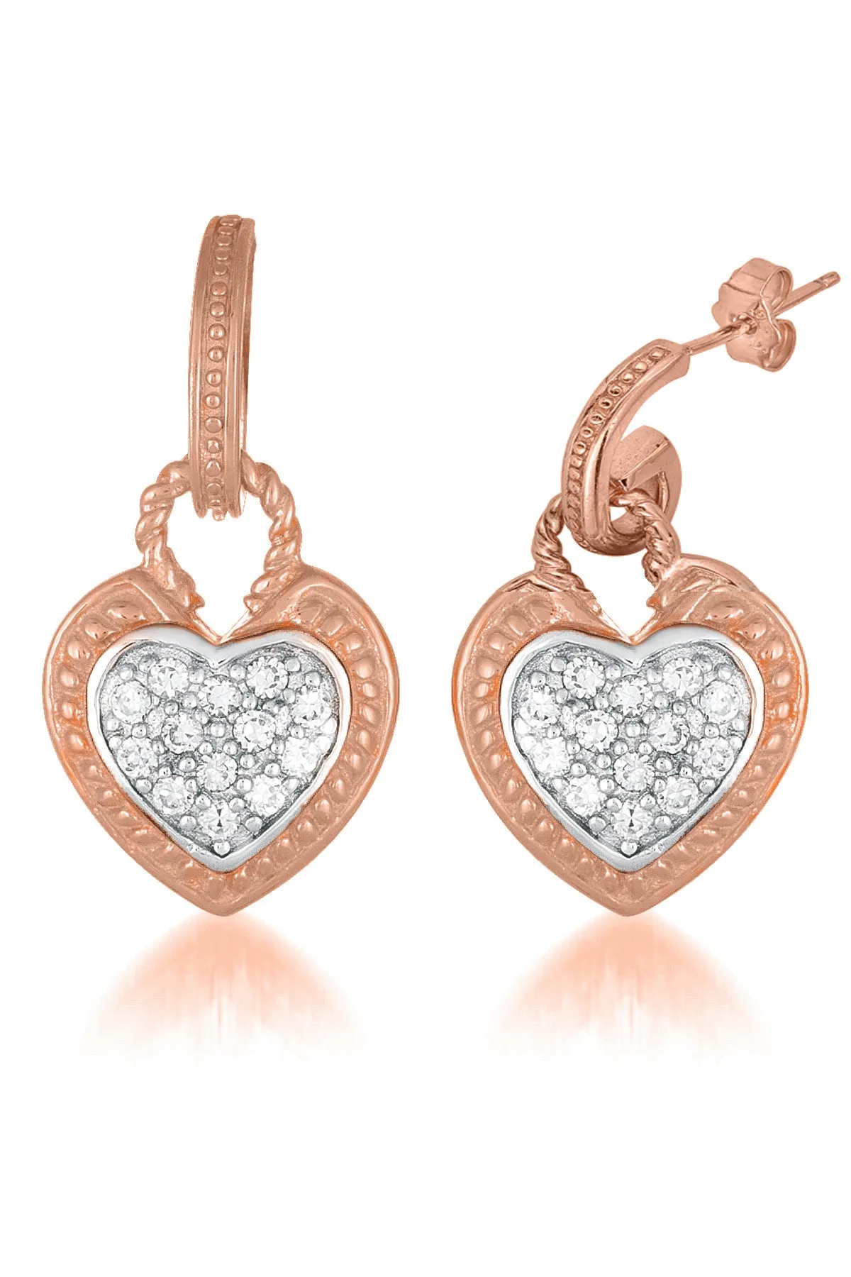 Daphné Heart Shape Drop Earrings