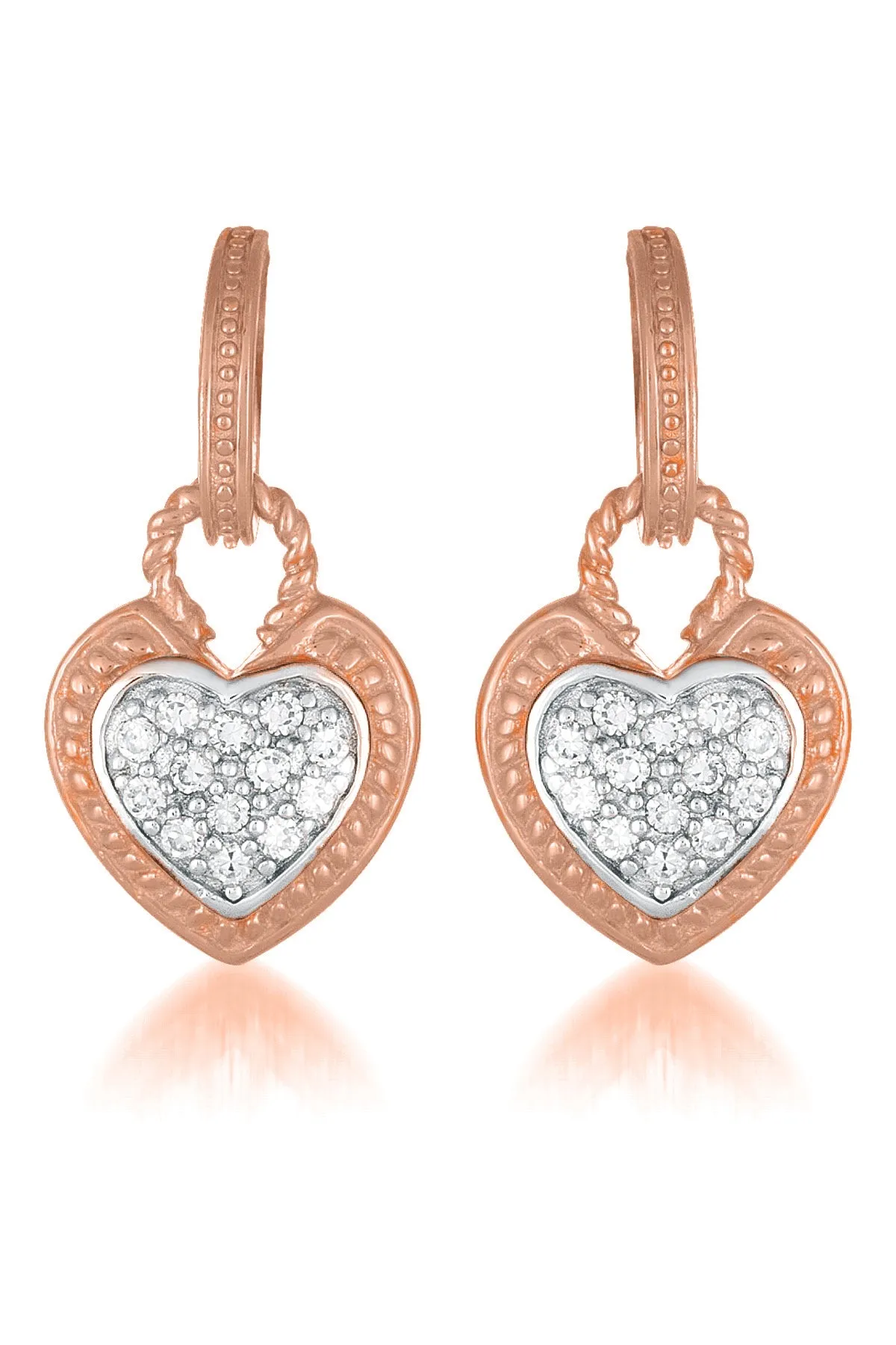 Daphné Heart Shape Drop Earrings