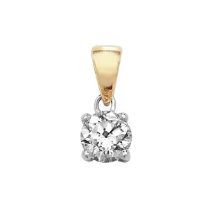 Diamond Jewellery 18K Gold Diamond Pendant PDQ142