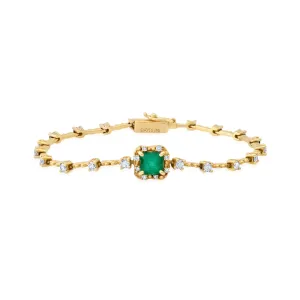 Diamond Water Emerald Bracelet