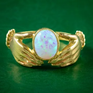 Edwardian Style Opal Hand Ring