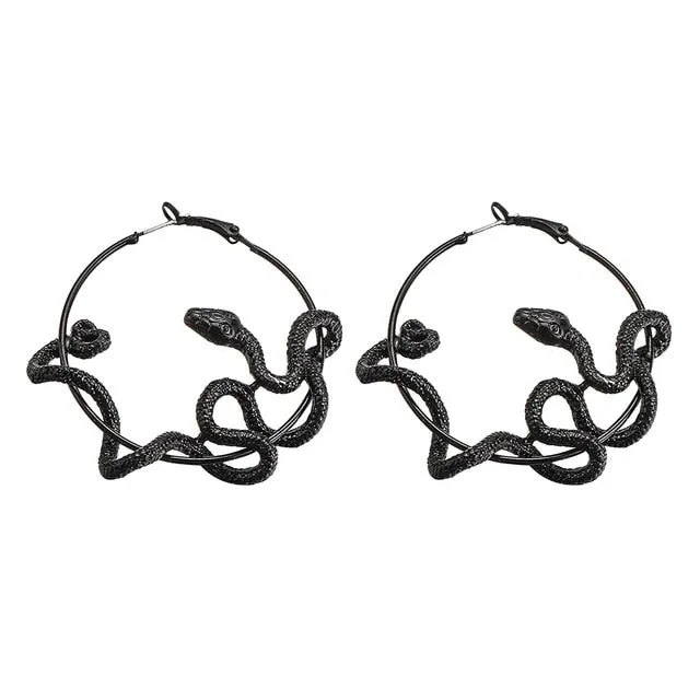 Exclusive Goth Snake Earrings