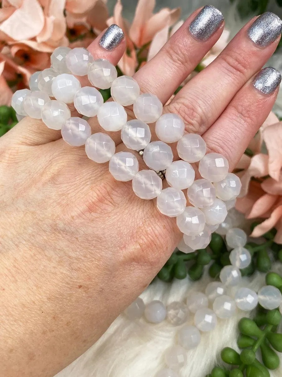 Faceted Chalcedony Bracelet