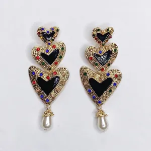 Franca Heart Drop Earring