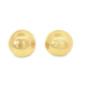 High End Exclusive Round Jumbo Dome Italian Design Stud Earrings(l502)