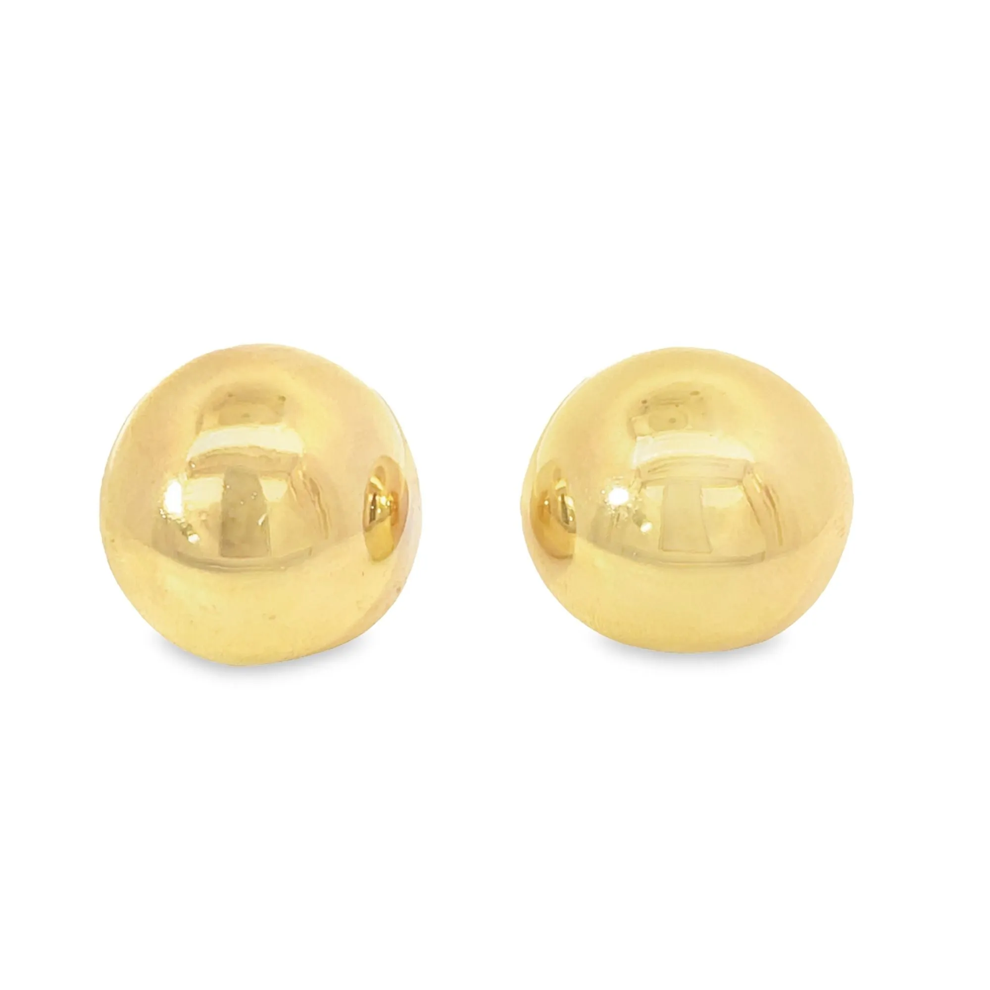 High End Exclusive Round Jumbo Dome Italian Design Stud Earrings(l502)