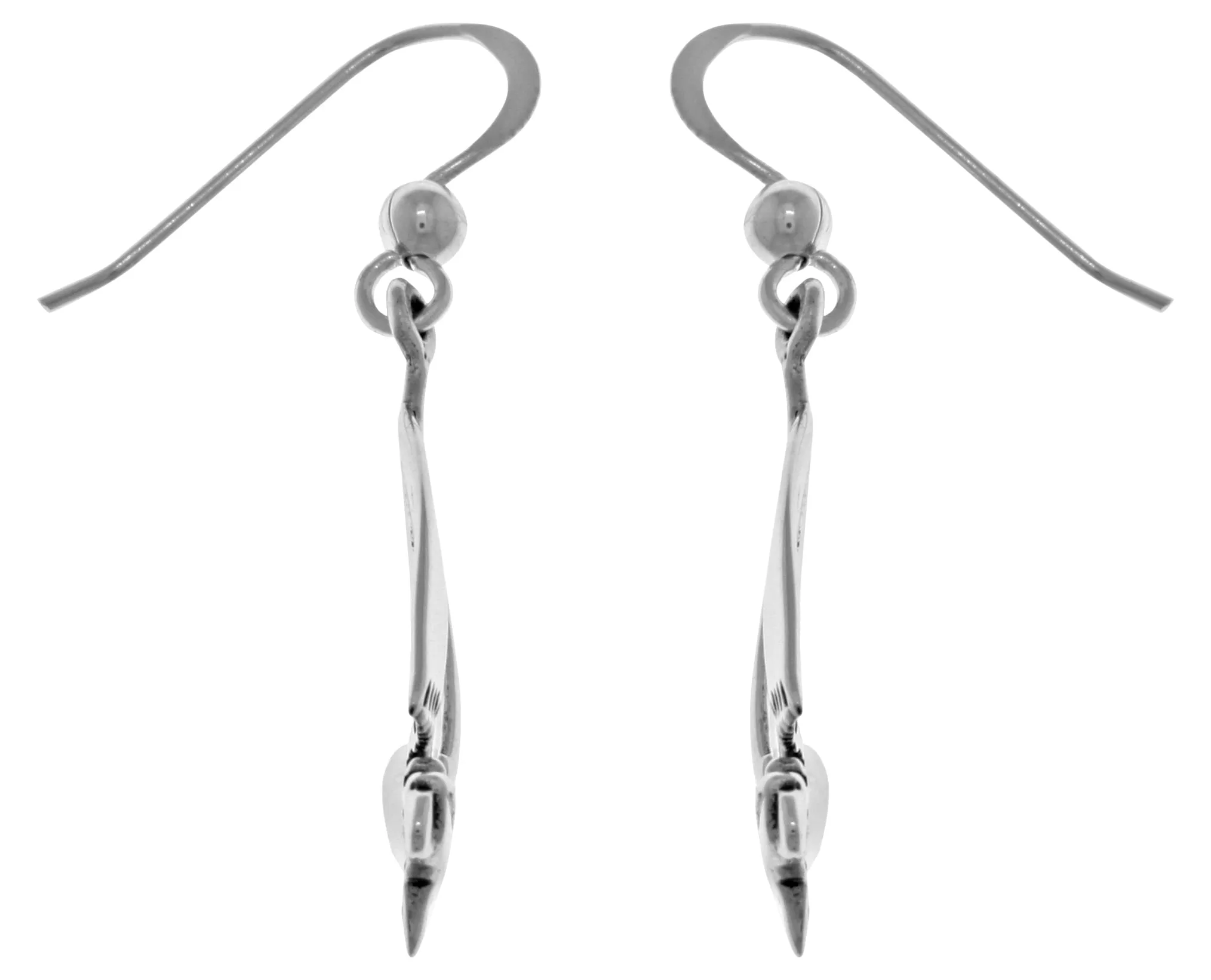 Jewelry Trends Sterling Silver Nautical Sailboat Dangle Earrings